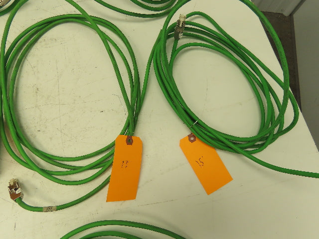 Siemens Profinet Cable 11'+ Cat 5 W/RJ45 Connector Industrial Trailing Lot of 9