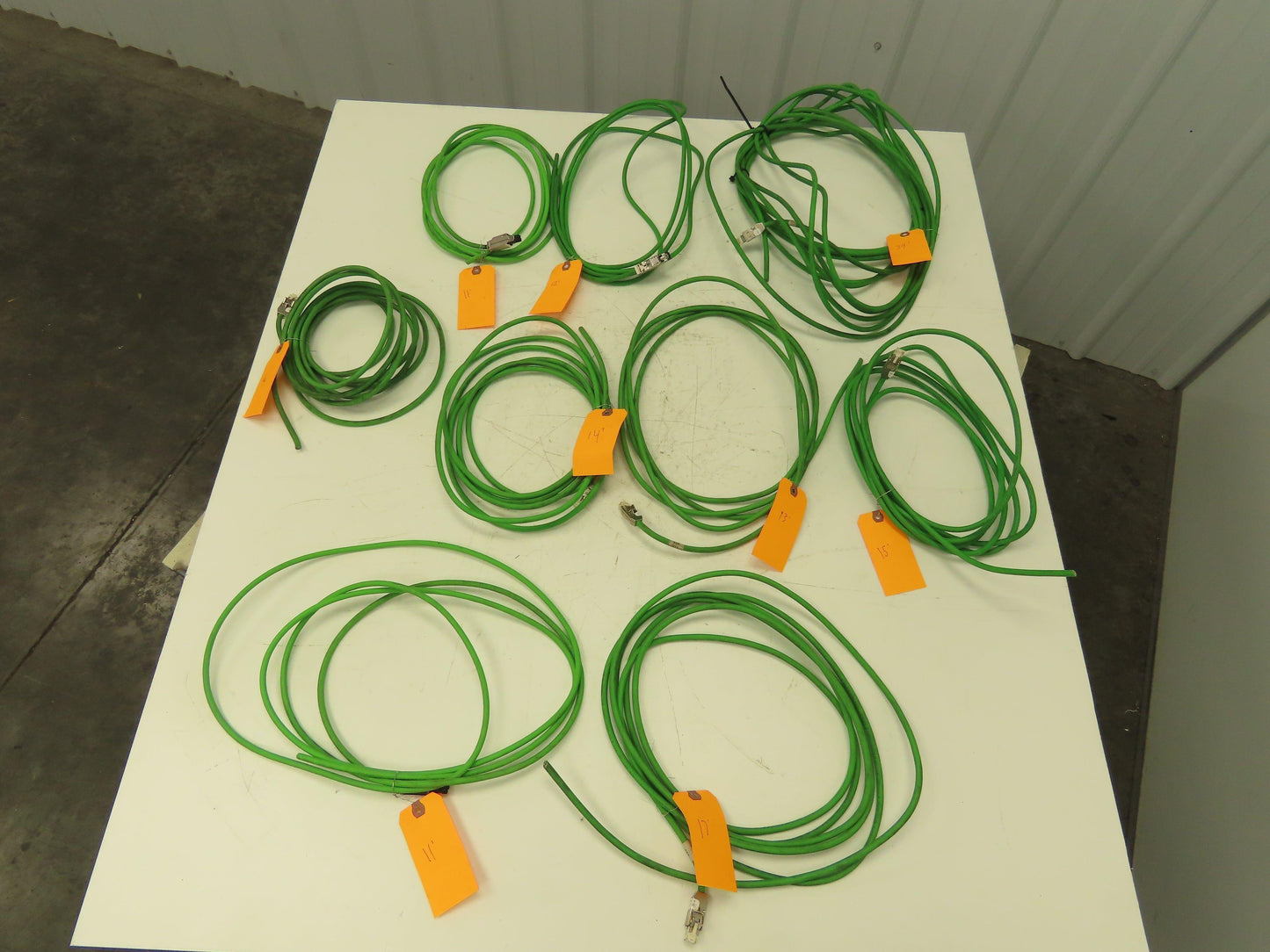 Siemens Profinet Cable 11'+ Cat 5 W/RJ45 Connector Industrial Trailing Lot of 9