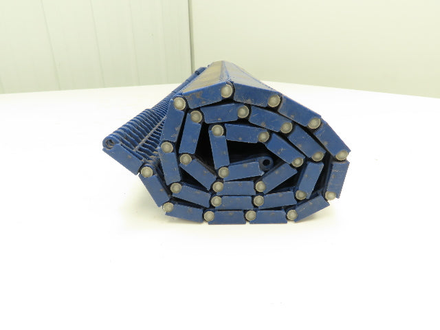 Intralox Blue Plastic Flat Top Smooth Conveyor Chain Belt 60" Wide x 30" L