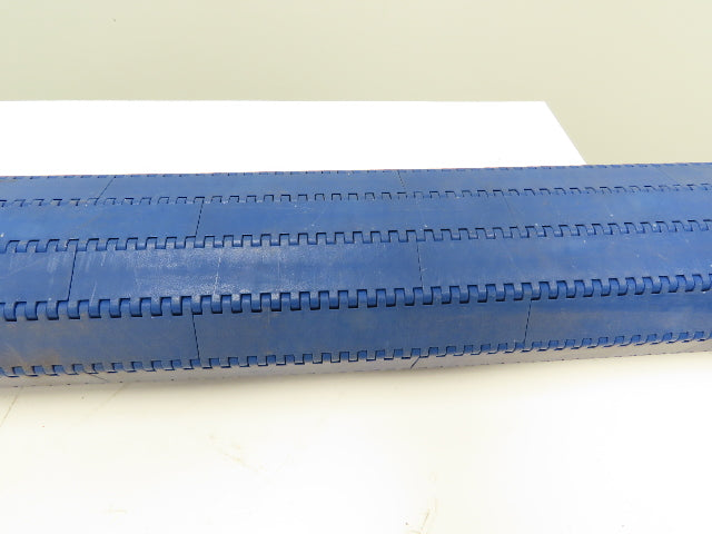 Intralox Blue Plastic Flat Top Smooth Conveyor Chain Belt 60" Wide x 30" L