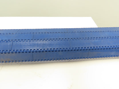 Intralox Blue Plastic Flat Top Smooth Conveyor Chain Belt 60" Wide x 30" L