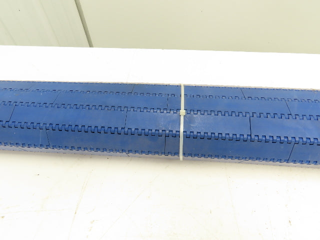 Intralox Blue Plastic Flat Top Smooth Conveyor Chain Belt 60" Wide x 30" L