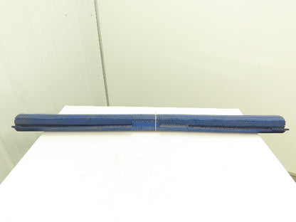 Intralox Blue Plastic Flat Top Smooth Conveyor Chain Belt 60" Wide x 30" L