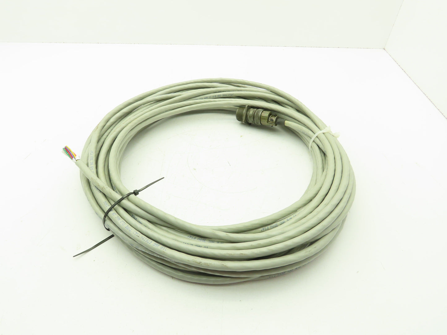 Type CL2 AWM 2464 Foil Shielded Control Cable 9C 18 AWG Wire FT4 300V 75'