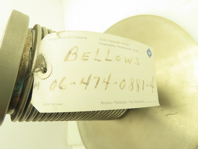 Bellows Safety Relief Valve Internal Part 6" Inlet 8" Outlet Stainless Belllow