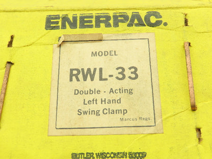 Enerpac RWL-33 Double Acting Left Hand Swing Clamp Cylinder Threaded Body