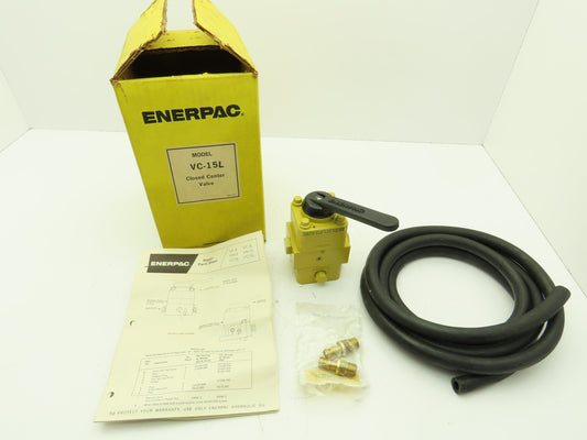 Enerpac VC-15L Hydraulic 3-Way Manual Directional Control Valve 4 GPM 3/8" NPT