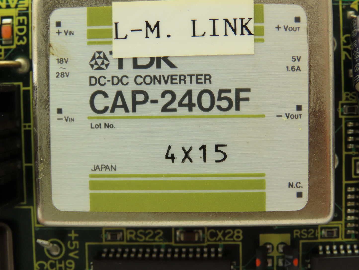 Fanuc A20B-2000-0411/03A Control Board I/O Module Link Connector