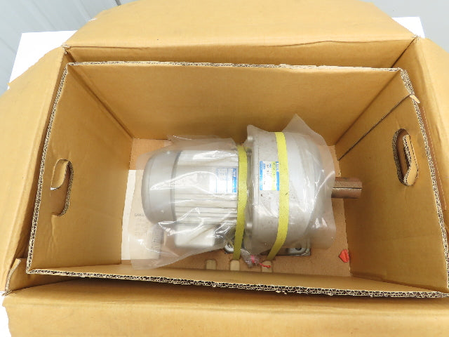 Nissei GTR G3LB-40-160-075 Gearmotor 160:1 0.75kw 220V 3 Ph 10.8 RPM DC Brake