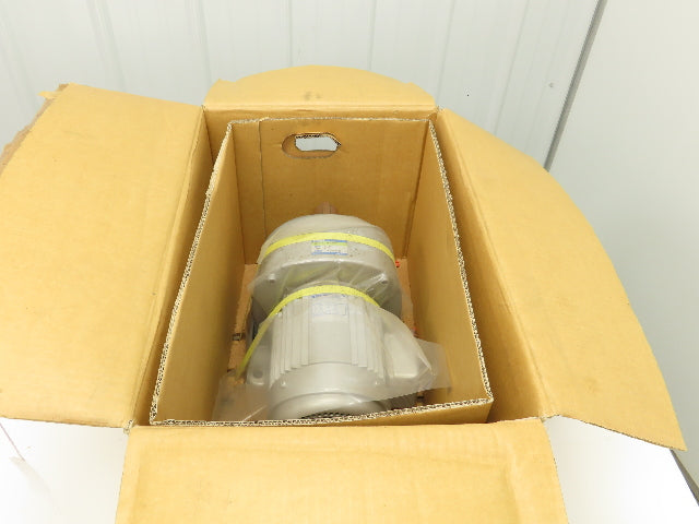 Nissei GTR G3LB-40-160-075 Gearmotor 160:1 0.75kw 220V 3 Ph 10.8 RPM DC Brake