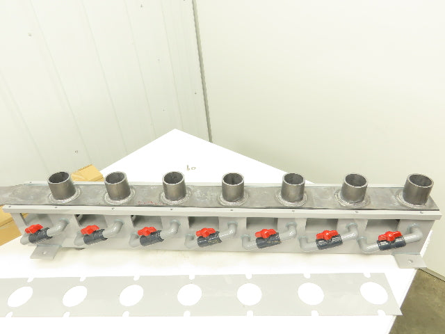 Electroplating Anodizing Aluminum Anodizer Bubbler Rack 7 Chamber Lead  Plates