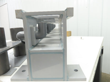 Electroplating Anodizing Aluminum Anodizer Bubbler Rack 7 Chamber Lead  Plates
