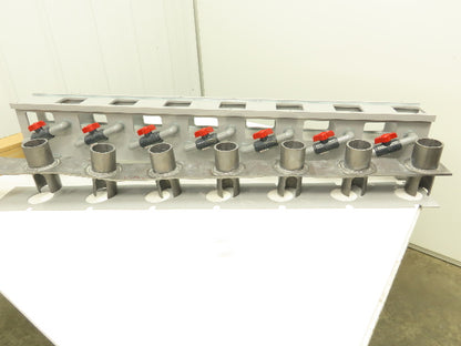 Electroplating Anodizing Aluminum Anodizer Bubbler Rack 7 Chamber Lead  Plates