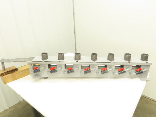 Electroplating Anodizing Aluminum Anodizer Bubbler Rack 7 Chamber Lead  Plates