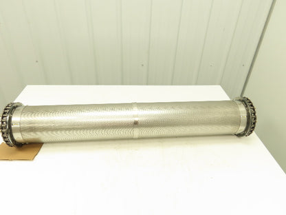 Toyo ALL110HLA-336 Bunri Chip Conveyor Rolling Stainless Steel Drum Filter 6x41"