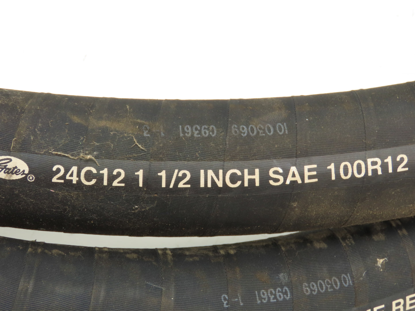 Gates 24C12 Hydraulic Hose 100R12 2500 PSI 1-1/2" SAE Female JIC Swivel Ends 13'