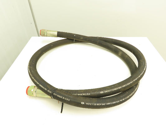 Gates 24C12 Hydraulic Hose 100R12 2500 PSI 1-1/2" SAE Female JIC Swivel Ends 13'