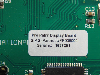 FB International FP008002 Pro Pak'r Display Control Panel Air Cushion System