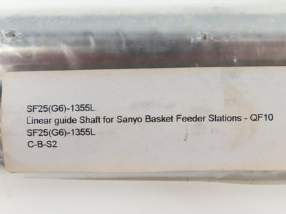 THK SF25-1355L Precision Linear Shaft Chrome Steel 25mm x 1355mm  LOT OF 2