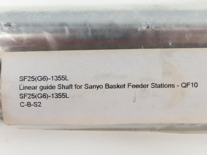 THK SF25-1355L Precision Linear Shaft Chrome Steel 25mm x 1355mm  LOT OF 2