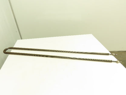 Immersion Heater Element U-Shape Finned Tube 30kw 200V 55"L
