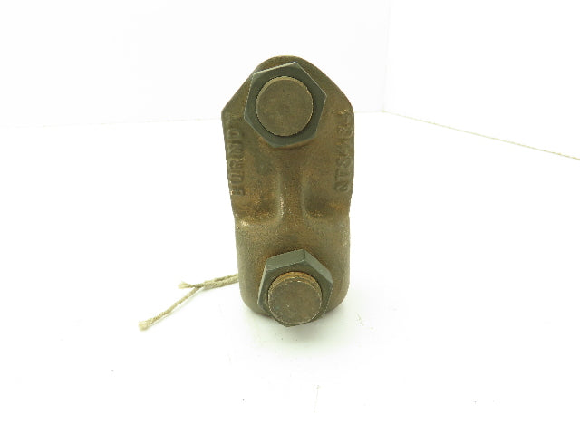 Burndy QT3434 Varitap T Connector 500MCM Cable Tap CU Alloy