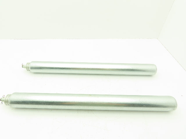 Conveyor Roller 2-1/4x25" Free Idler Pulley Lot of 2