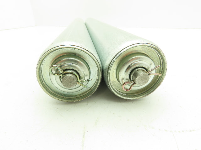 Conveyor Roller 2-1/4x25" Free Idler Pulley Lot of 2
