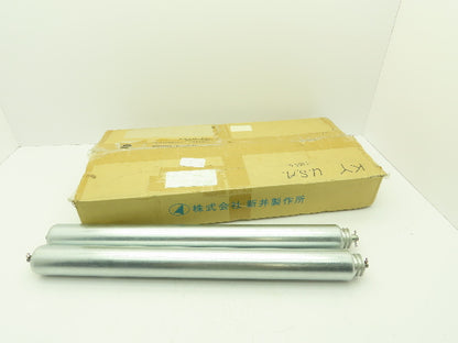 Conveyor Roller 2-1/4x25" Free Idler Pulley Lot of 2