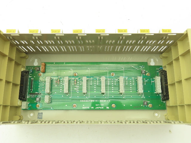 Hitachi 33023789-1 BSM-7 Chassis Module PLC Input Out Rack 8 Slot