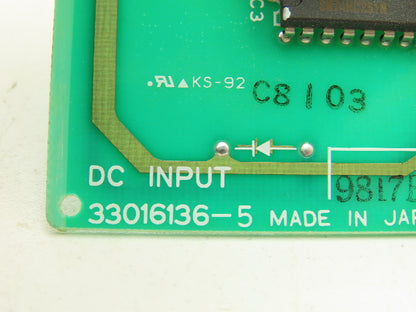 Hitachi 33016136-5 PIM-DPH DC Input Module 15 Inputs PLC