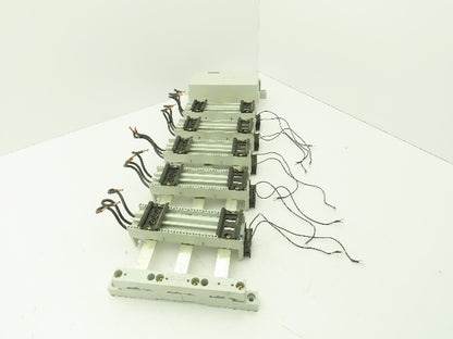 Wohner Classic 60 System Busbar 24" 3Ph 362A EQUES Lot of 5 32A 600V Adapters