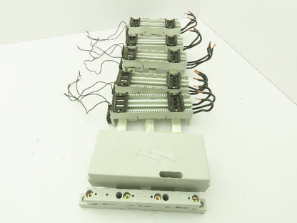 Wohner Classic 60 System Busbar 24" 3Ph 362A EQUES Lot of 5 32A 600V Adapters