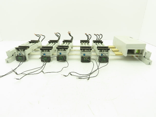 Wohner Classic 60 System Busbar 24" 3Ph 362A EQUES Lot of 5 32A 600V Adapters