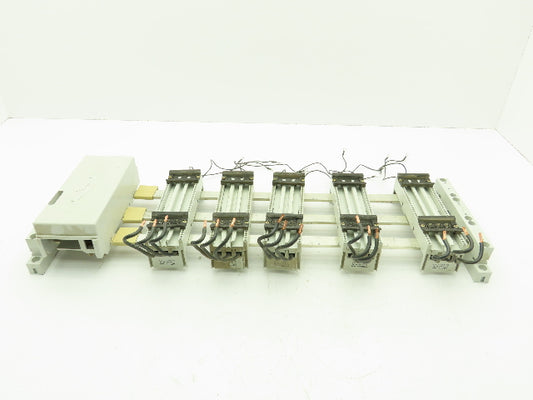 Wohner Classic 60 System Busbar 24" 3Ph 362A EQUES Lot of 5 32A 600V Adapters