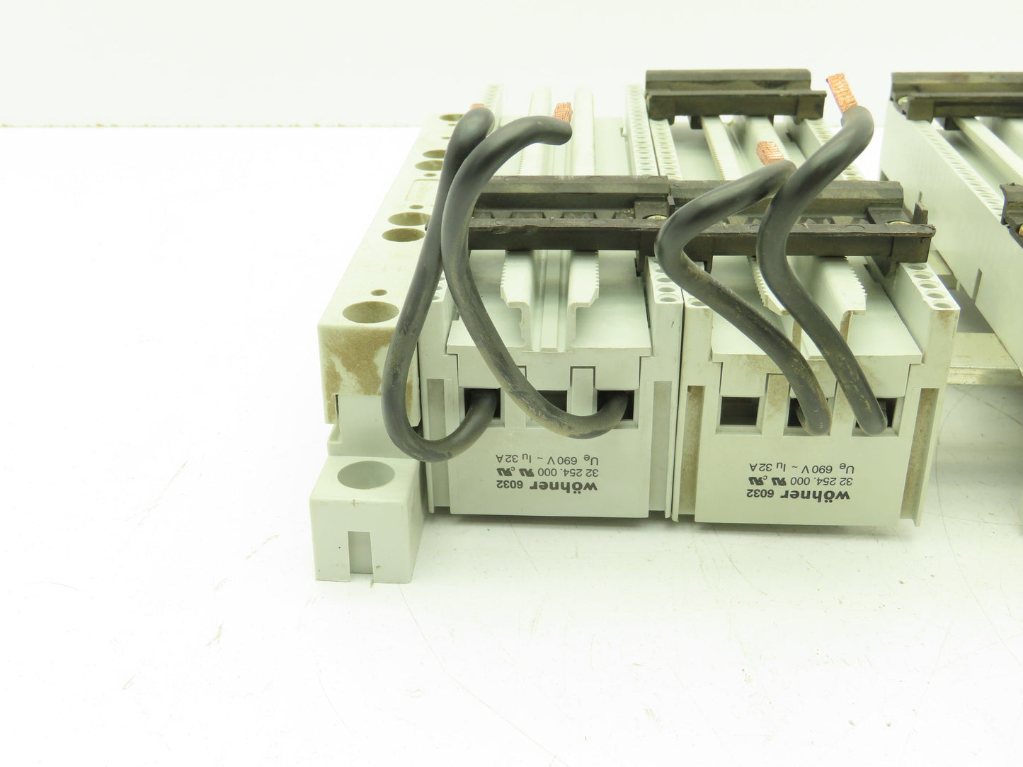 Wohner 6032 Classic 60 System Busbar 15" 3Ph 362A EQUES Adaptor 32A Lot of 5