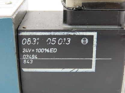 Bosch 0 810 090 255 Hydraulic Solenoid Valve Single Action 315bar 24V Coil