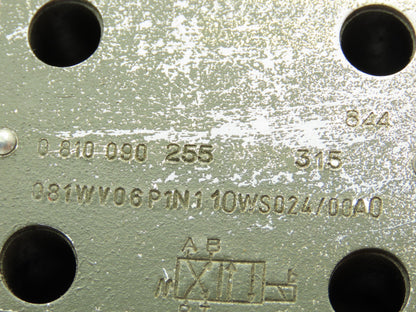 Bosch 0 810 090 255 Hydraulic Solenoid Valve Single Action 315bar 24V Coil