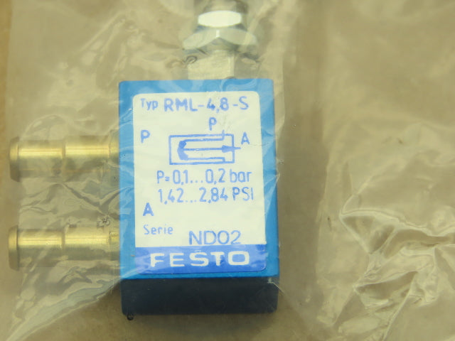 Festo RML-4.8-S Micro Reflex Pneumatic Proximity Sensor Air Gap 4.8-5.1mm