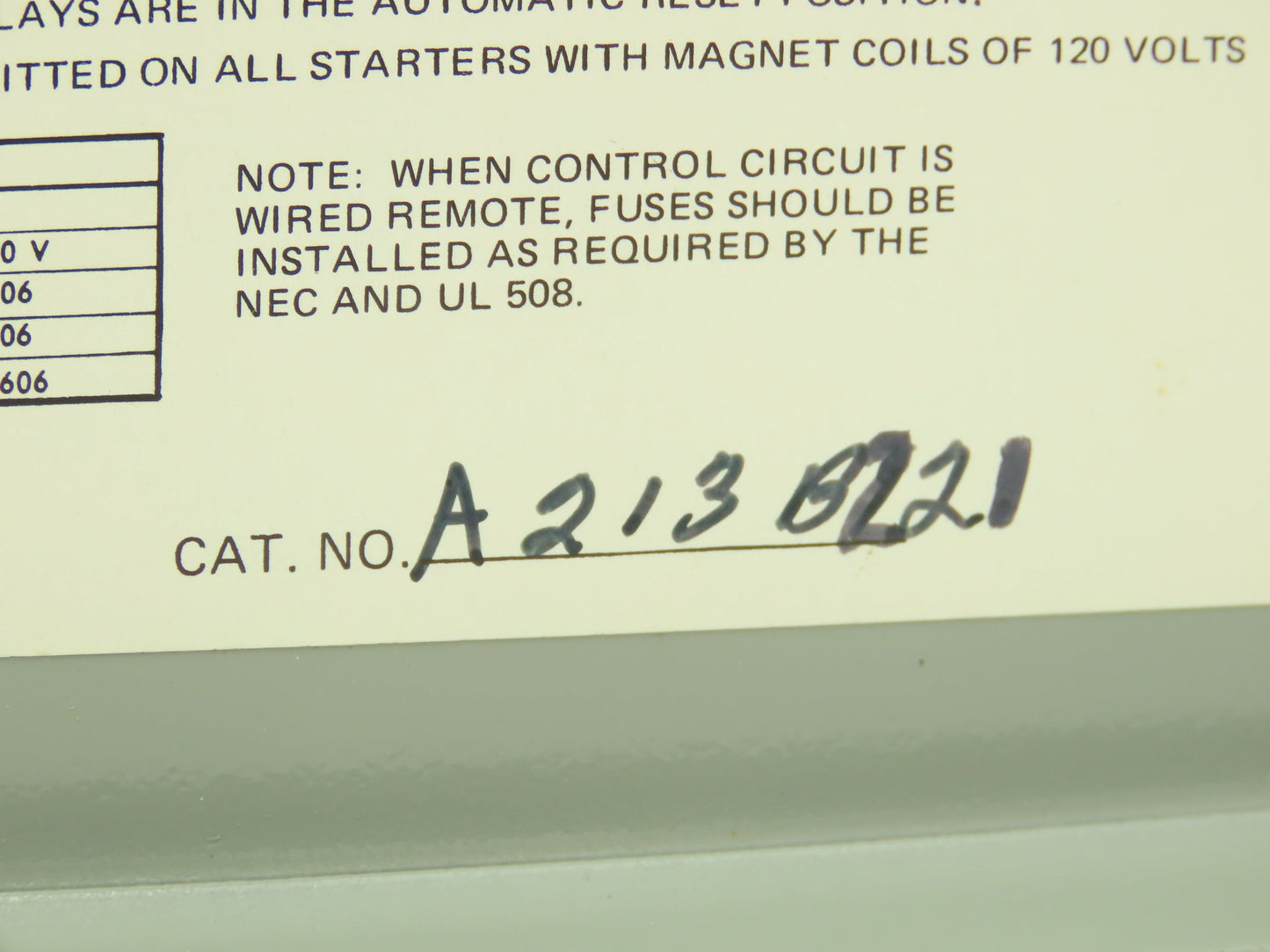 Telemecanique A213B221 Gould Motor Starter Reversing Contactor Size 0 600V 18A