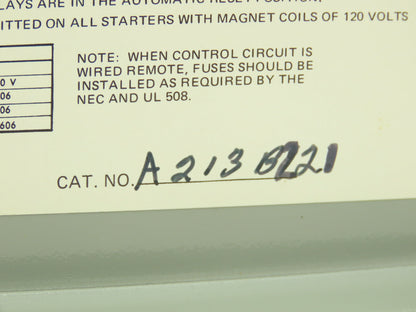 Telemecanique A213B221 Gould Motor Starter Reversing Contactor Size 0 600V 18A