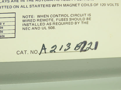 Telemecanique A213B221 Gould Motor Starter Reversing Contactor Size 0 600V 18A
