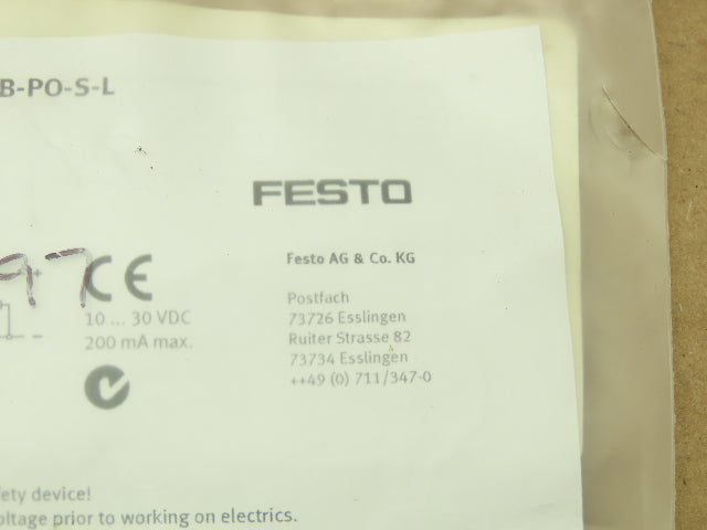 Festo SIEN-M8NB-PO-S-L Proximity Sensor Switch M8