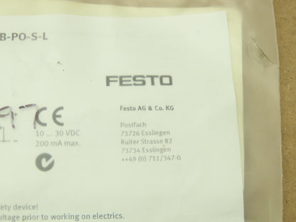 Festo SIEN-M8NB-PO-S-L Proximity Sensor Switch M8