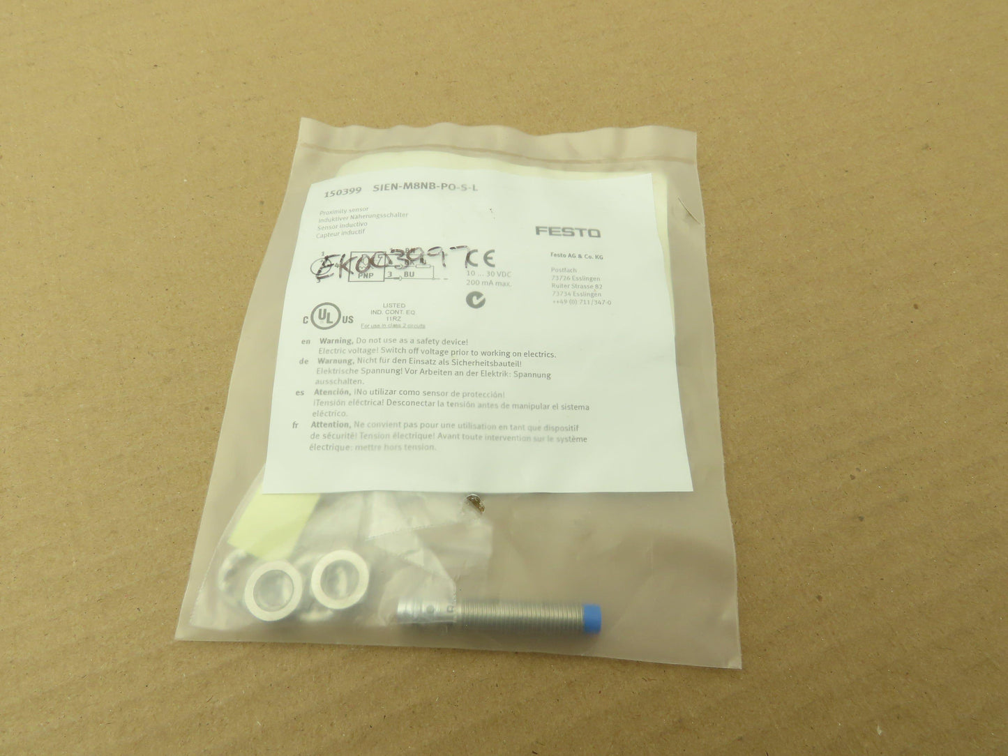 Festo SIEN-M8NB-PO-S-L Proximity Sensor Switch M8