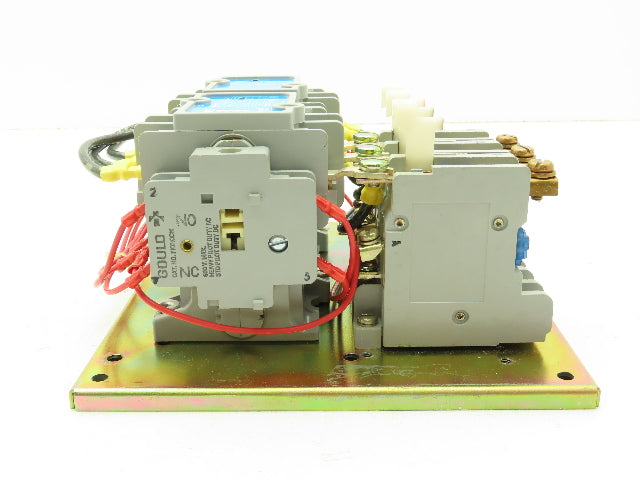 Telemecanique Gould Reversing Motor Starter Contactor Size 3/4 600V 22.5A 7.5 Hp