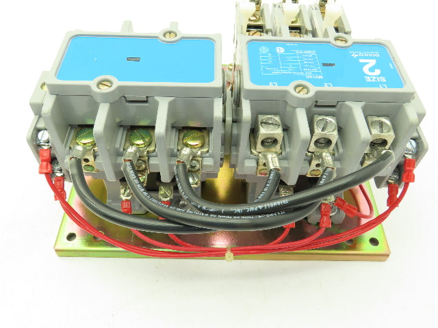 Telemecanique Gould Reversing Motor Starter Contactor Size 2 600V 3 Ph 45A 25Hp