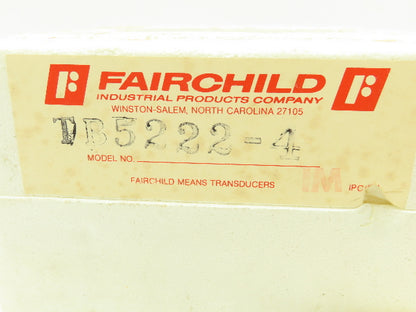Fairchild TB5222-4 Transducer Electric To Pneumatic 1:2 4-20/10-50ma 0-24 PSIG
