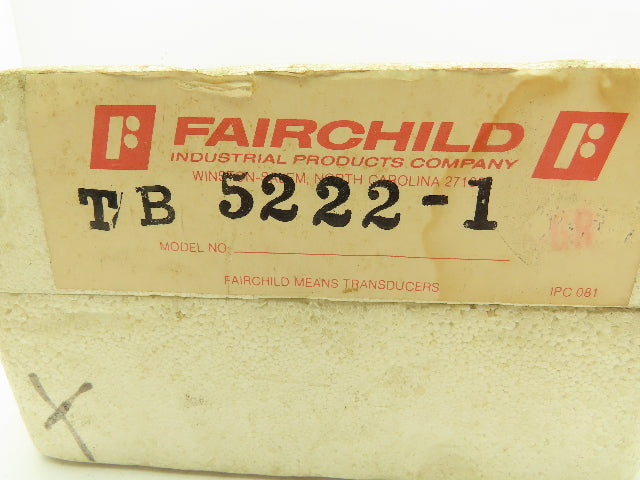 Fairchild TB5222-1 Transducer Electric To Pneumatic 1:2 1-4ma 0-24 PSIG