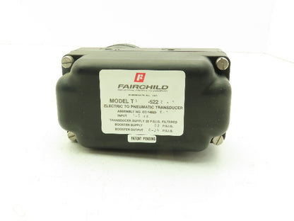 Fairchild TB5222-1 Transducer Electric To Pneumatic 1:2 1-4ma 0-24 PSIG